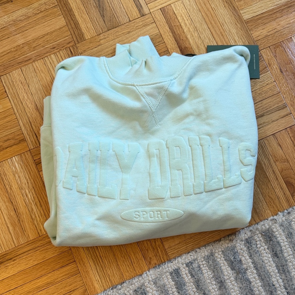 Daily drills Oversized vintage sports crew - mint